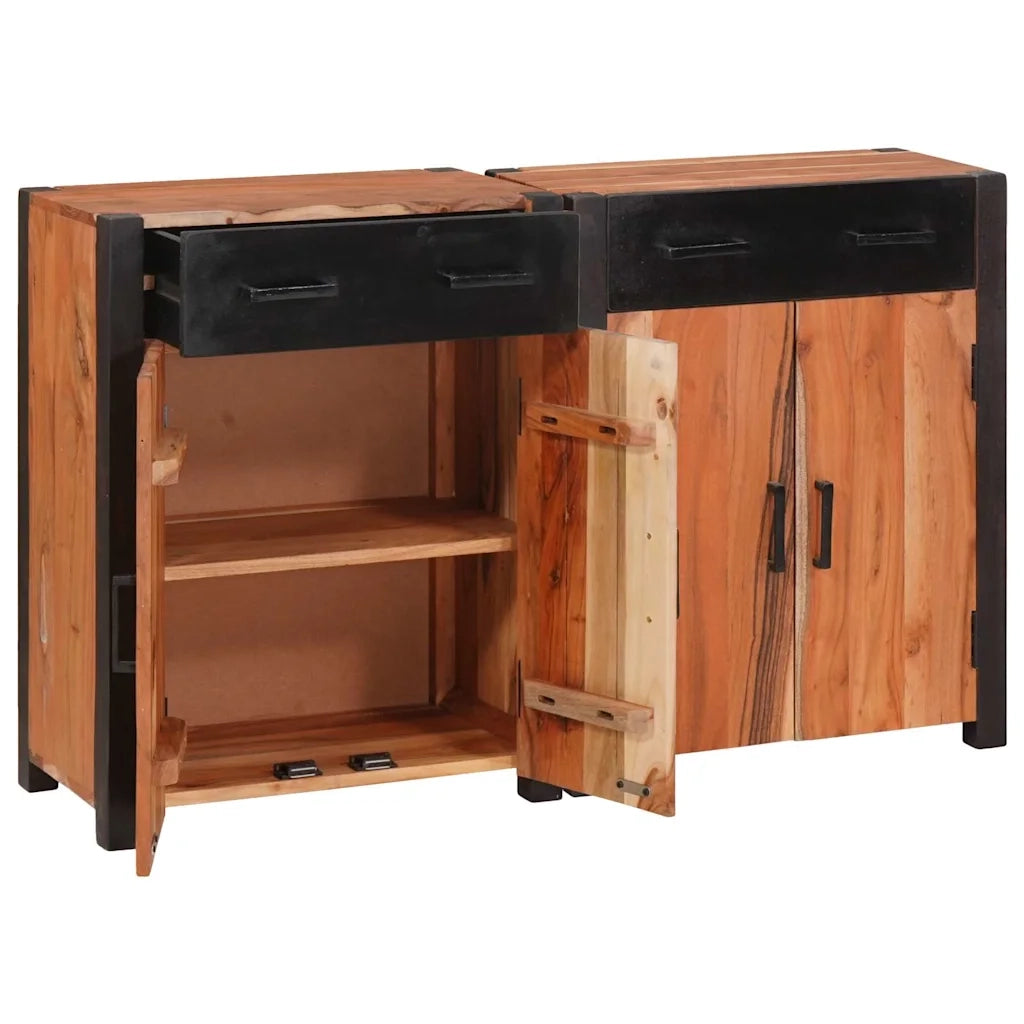 Credenza con cassetto 2 pcs Marrone 110 x 30 x 75 cm 3321526