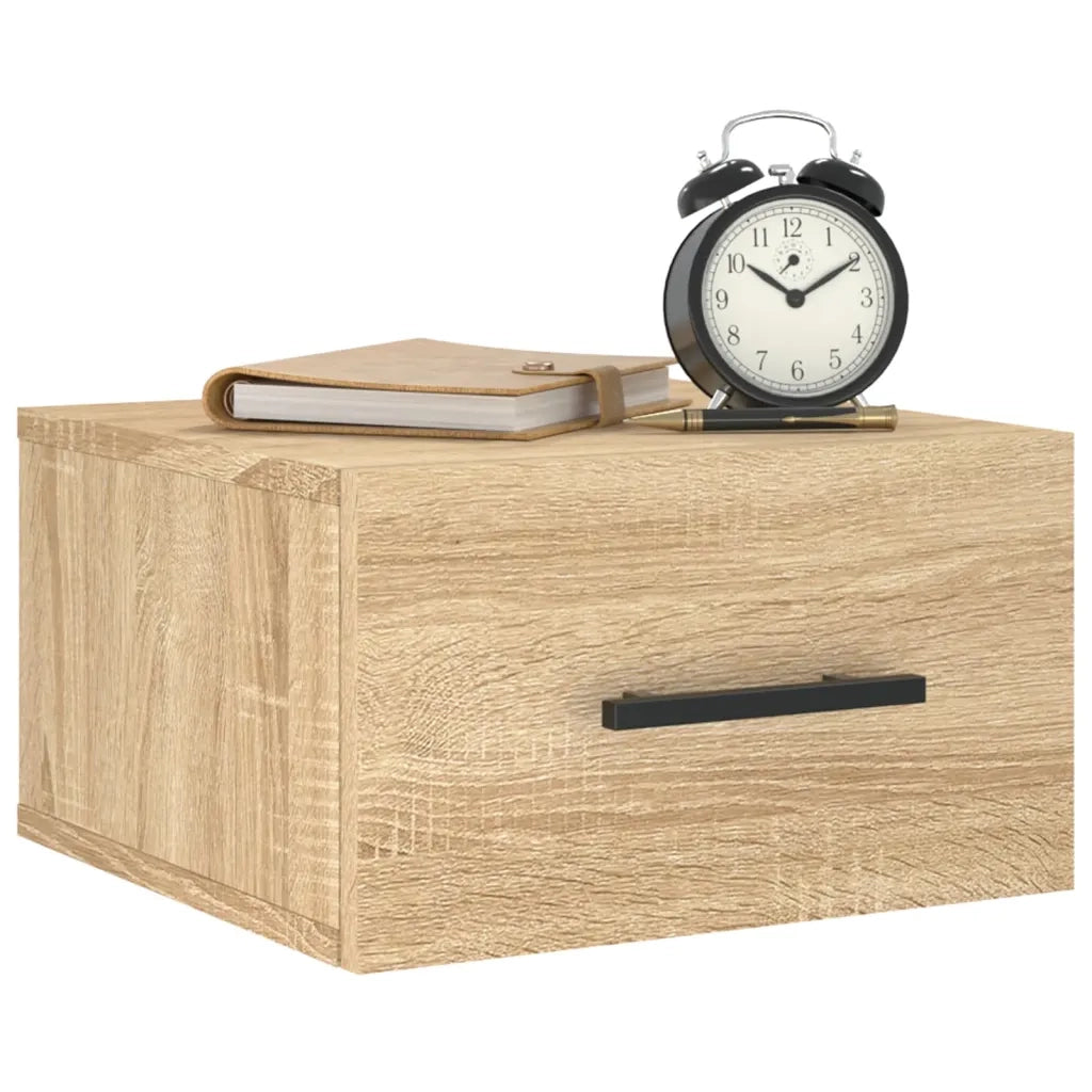Comodini a Muro 2 pz Rovere Sonoma 35x35x20 cm 829875