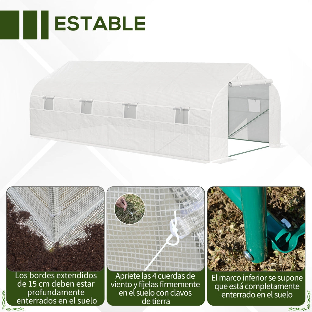 Casetta da Giardino ¨C Minimal ¨C Bianco 6x3x2 m