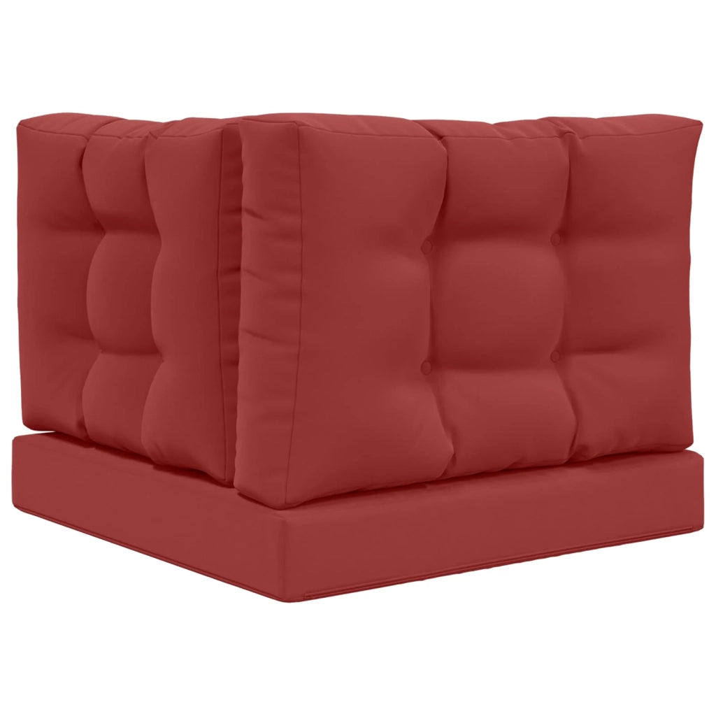 Cuscino per divano da esterno 3 pcs Rosso vino Poliestere 900770