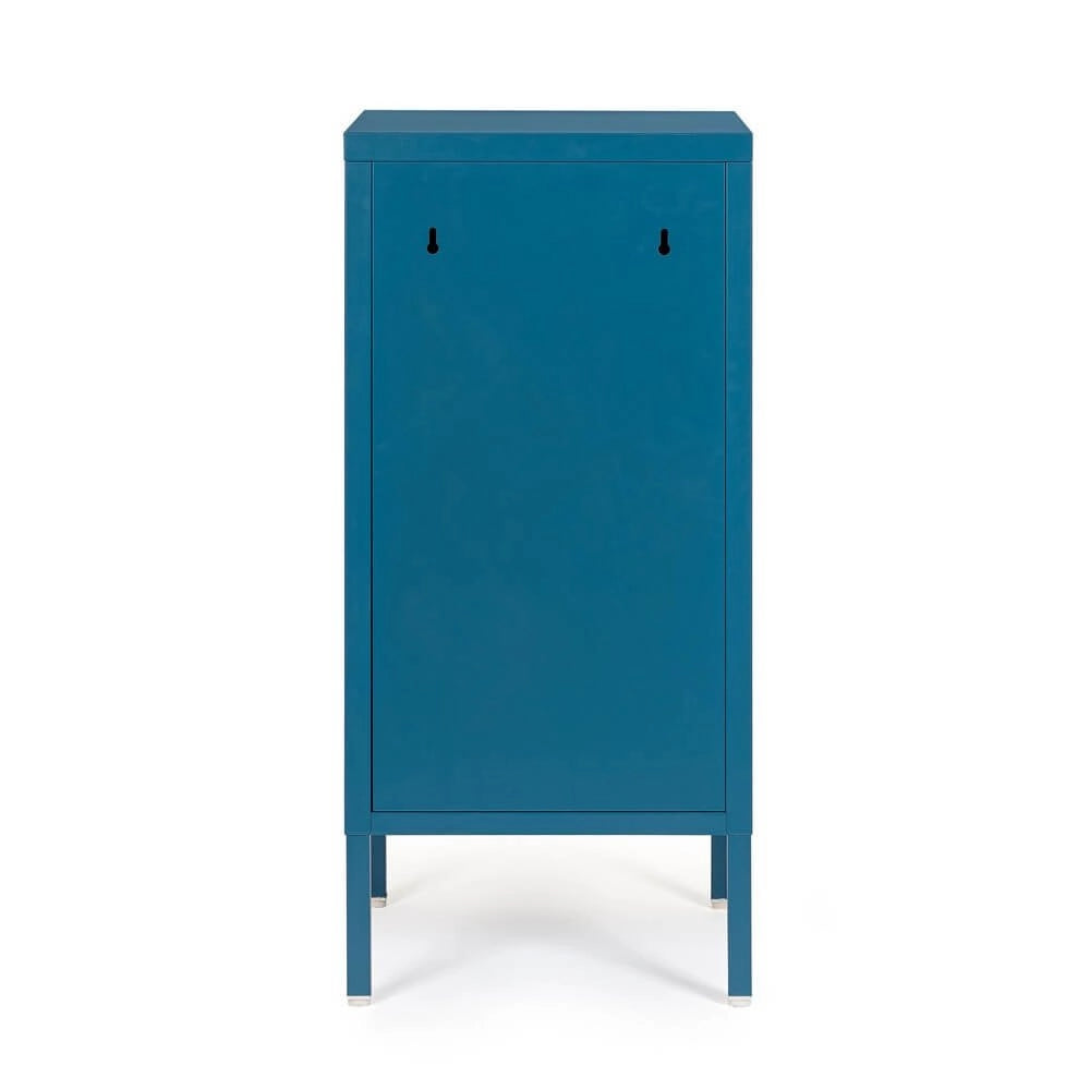 Comodino in Acciaio Blu Industriale da Interno - CLIFTON
