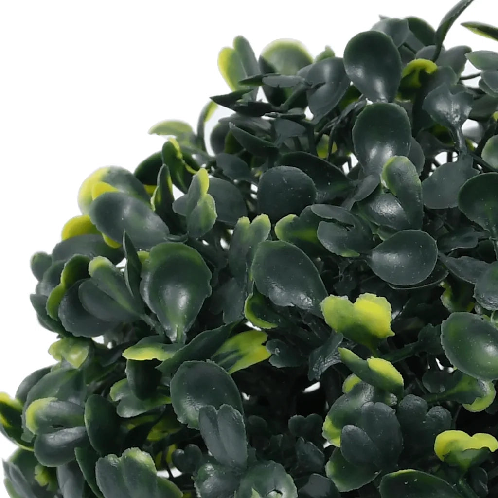 Sfere di Bosso Artificiale con Luci LED 2 pz Verdi 45 cm 3335896