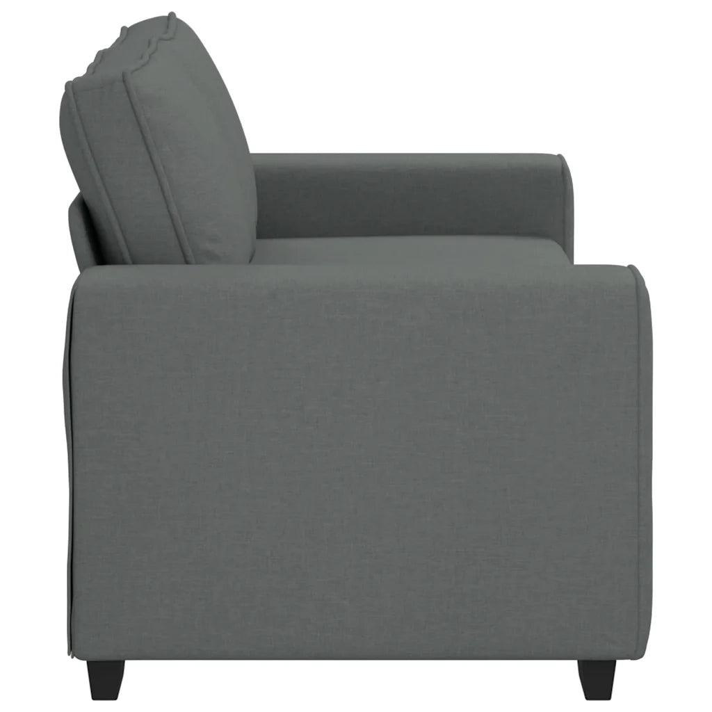 Divano a 2 Posti-Sofa 2 Posti Grigio Scuro 140 cm in Tessuto 983893