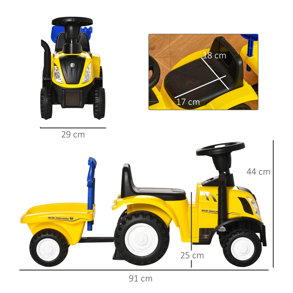 Trattore Giocattolo per Bambini ¨C Minimal ¨C Giallo 91x29x44 cm