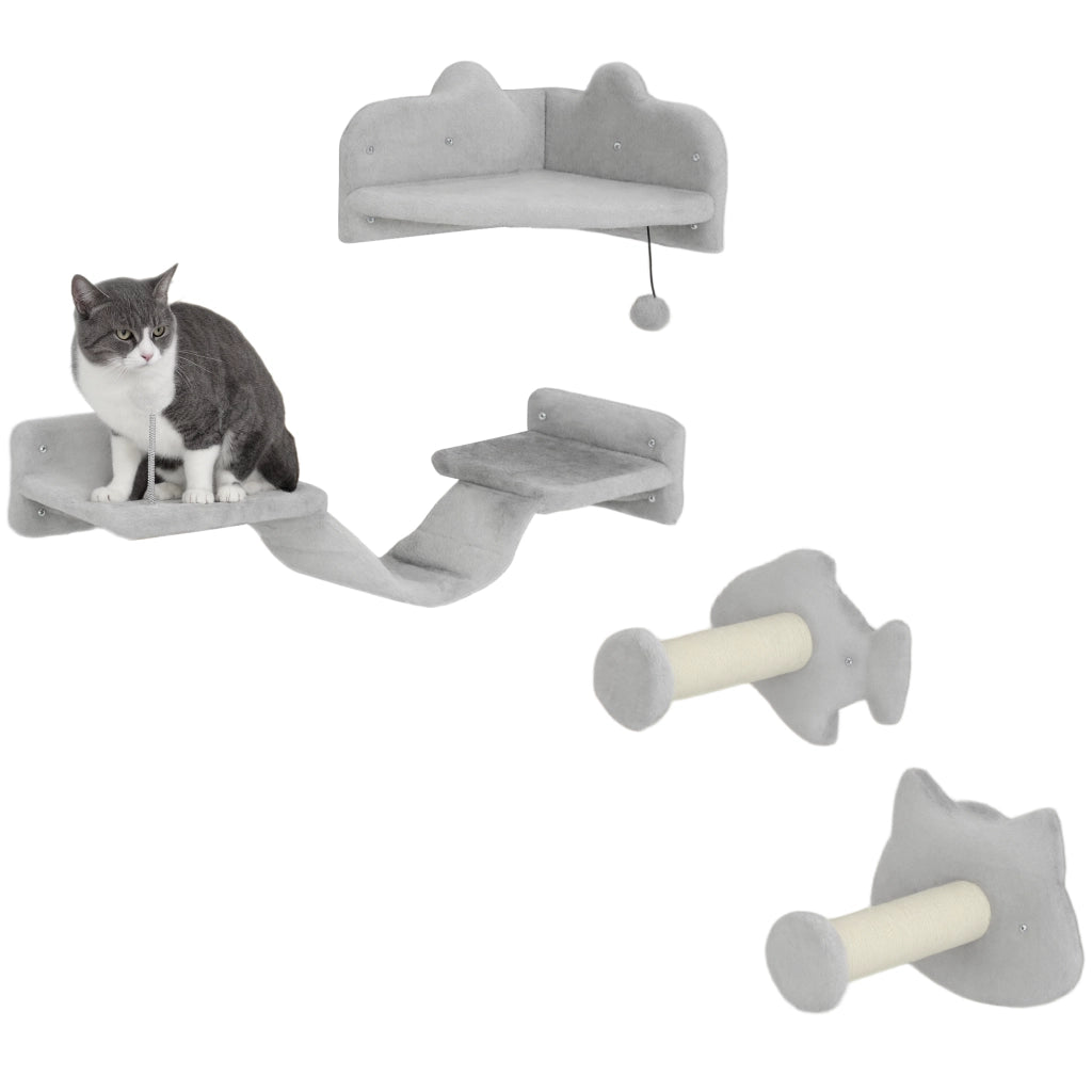 Letto per gatti con tiragraffi ¨C Minimal ¨C grigio chiaro