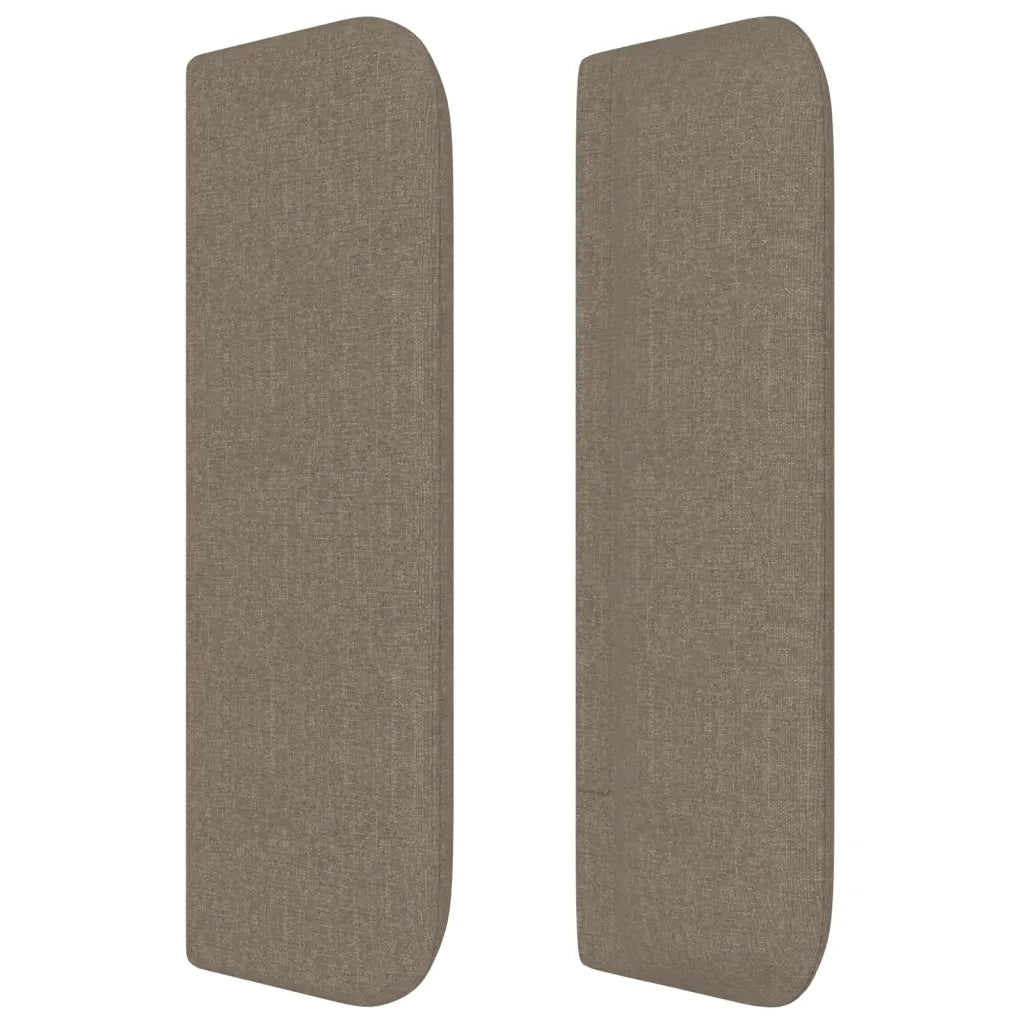 Testiera ad Orecchio Tortora 147x16x78/88 cm in Tessuto 3119204