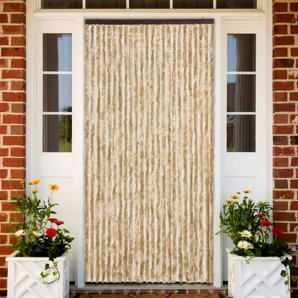 Tenda Antimosche-Zanzariera Beige 100x230 cm in Ciniglia