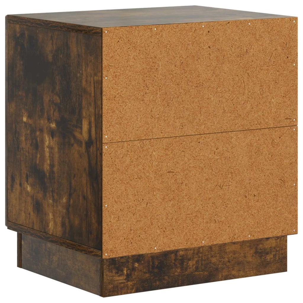 Comodino 2 pcs Rovere Fumo 43 x 34,5 x 47 cm 895266