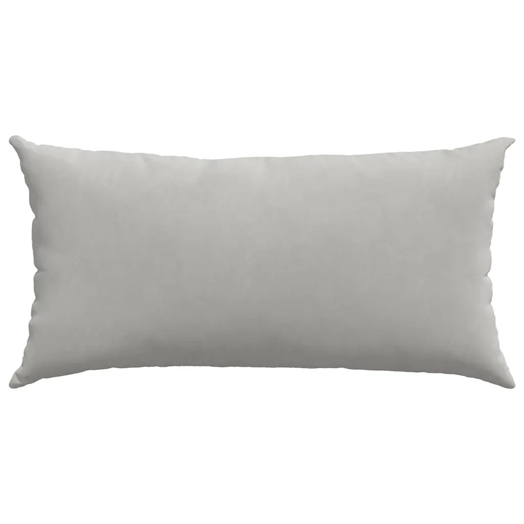 Cuscini da Divano 2 pz-Set di 2 Cuscini per Sofa Grigio chiaro 80 x 40 cm Tessuto 602554