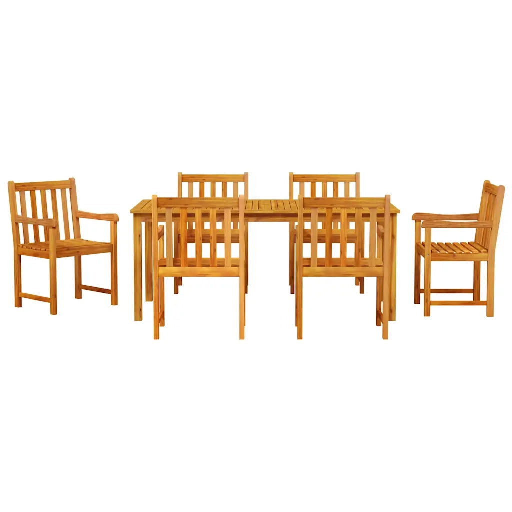 Set da Pranzo per Giardino 7 pcs Marrone 3375647