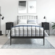 Comodini 2 pz Neri 32x42x70 cm in Legno Multistrato