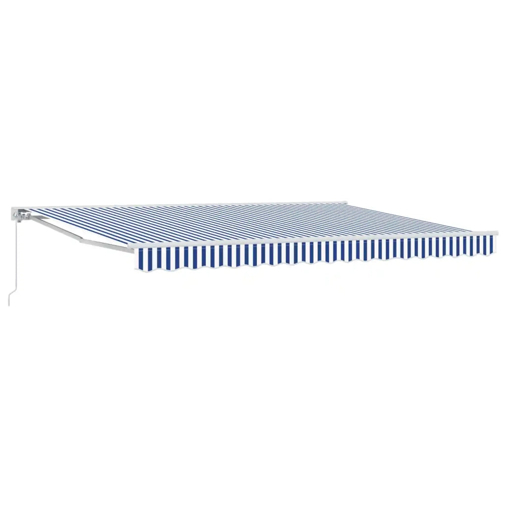 Tenda retrattile manuale Blu e Bianco 4 × 3 m 3420249