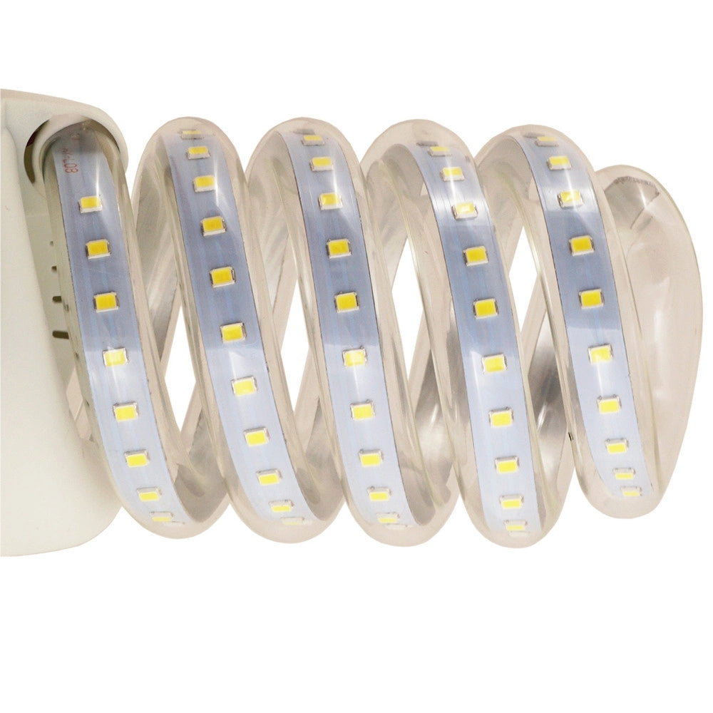 Trade Shop - Lampadina Luce Led Spirale E27 Basso Consumo Luce Bianco Bianca Freddo 6500k W -