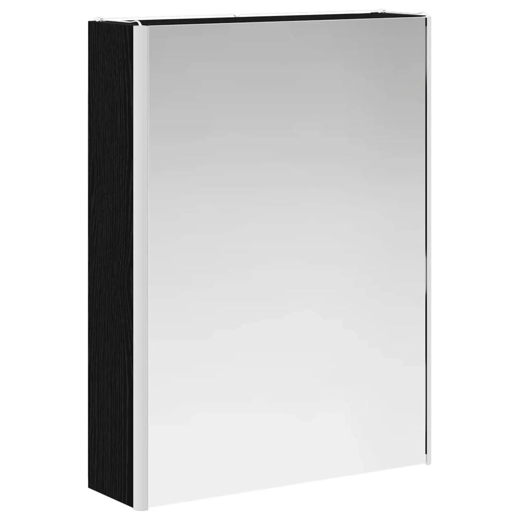 Set di mobili per il bagno 5 pz Rovere Nero 3407008
