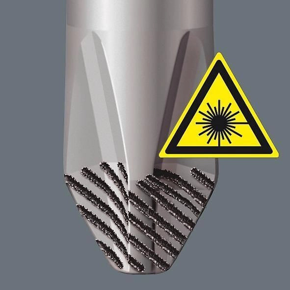Wera 05105650001 Kraftform Set di cacciaviti 6 pezzi con impugnatura ergonomica e punte Lasertip Phillips e fessura colore Nero Verde