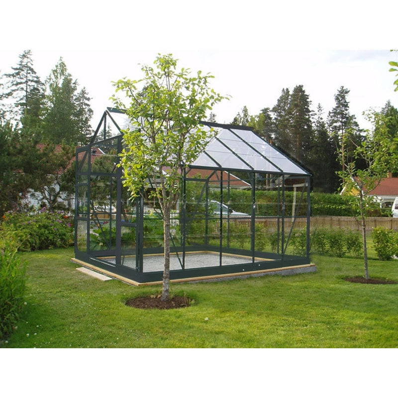 Serre en verre  SEKURIT 108 4 mm - 7,42 mÂ² - Gris anthracite