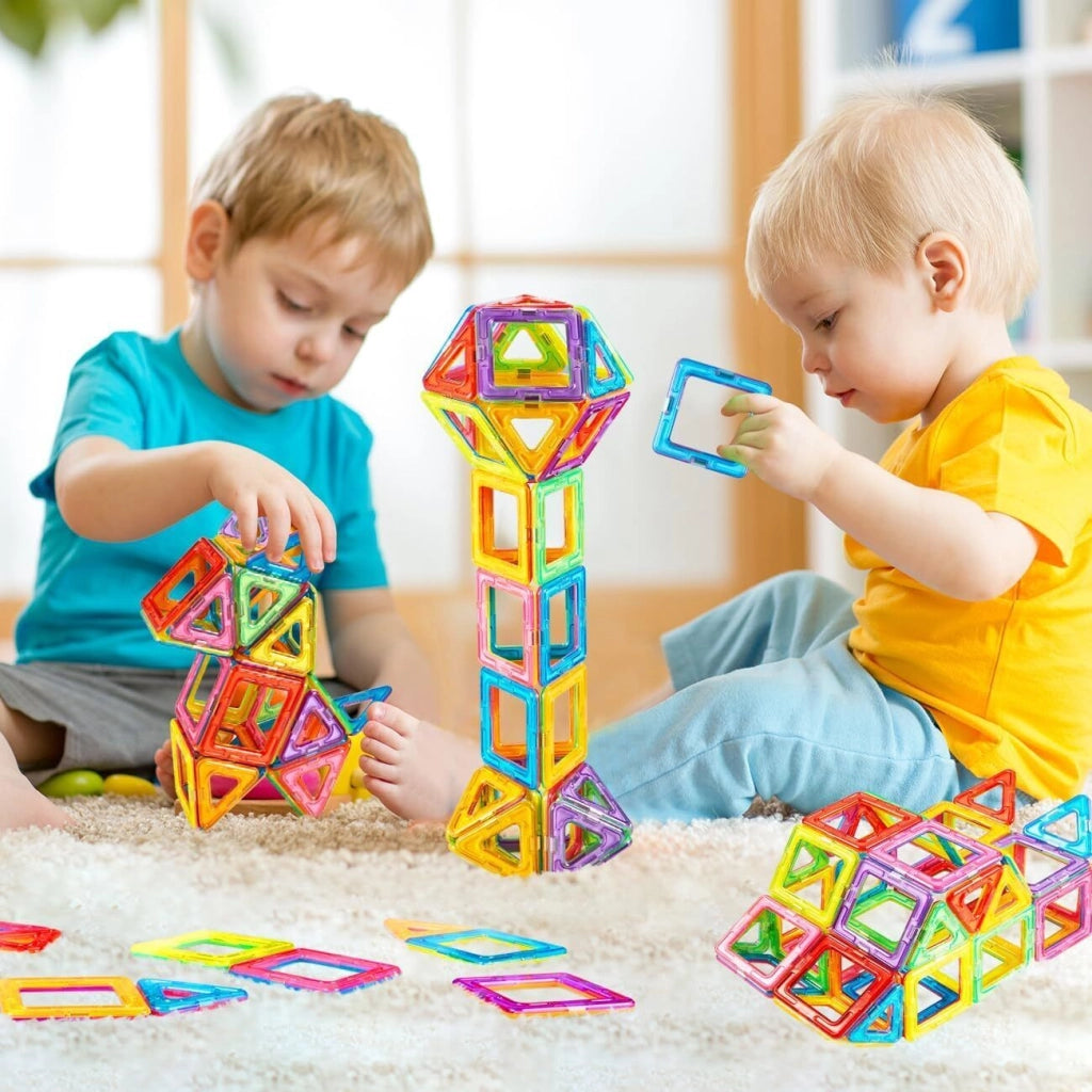 Blocchi Magnetici per Bambini ¨C zephmum ¨C 110 Pezzi