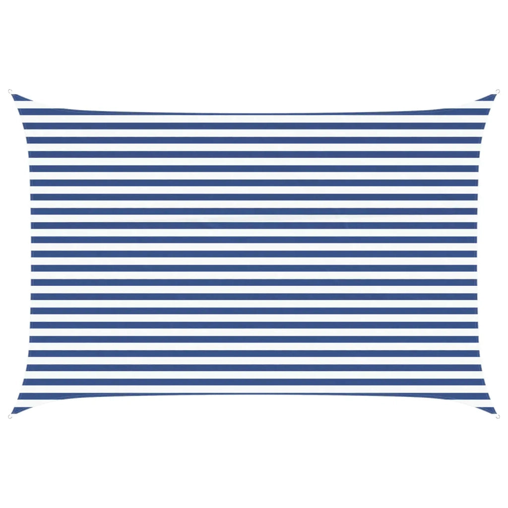 Vela da ombra solare Blu e Bianco 4,5 x 3 m 42031098