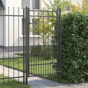 Cancello per recinzione HORST Acciaio Nero Bloccabile 42034072