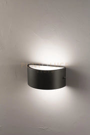 APPLIQUE LINUS NERA 1 LUCE ATTACCO E27 L.25CM BIEMISSIONE IP44