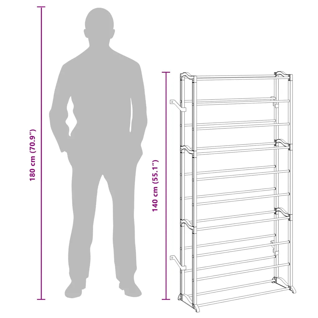 Scarpiera | Mobile per scarpe Portascarpe con 10 Scaffali