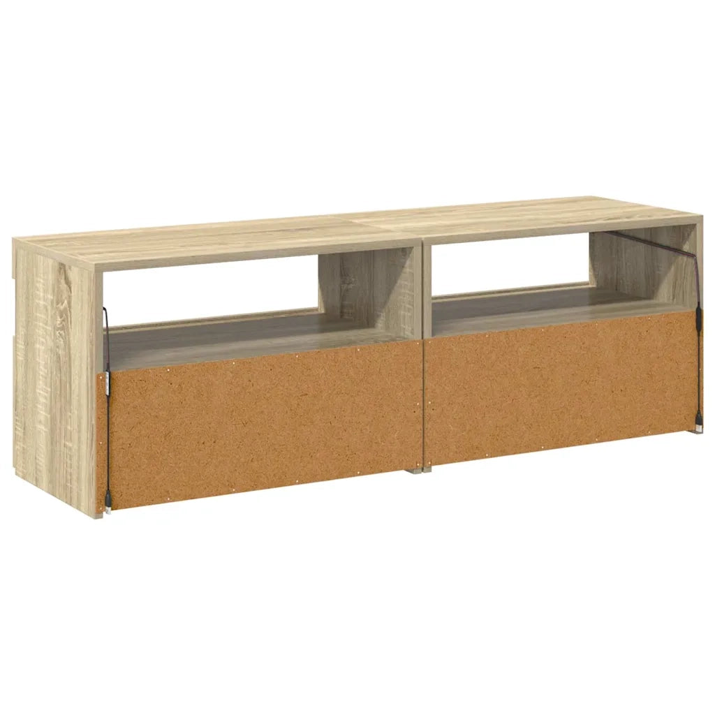 Mobili Porta TV con LED 2 pz | Armadietto TV | Mobile Porta TV Rovere Sonoma 60x35x40 cm