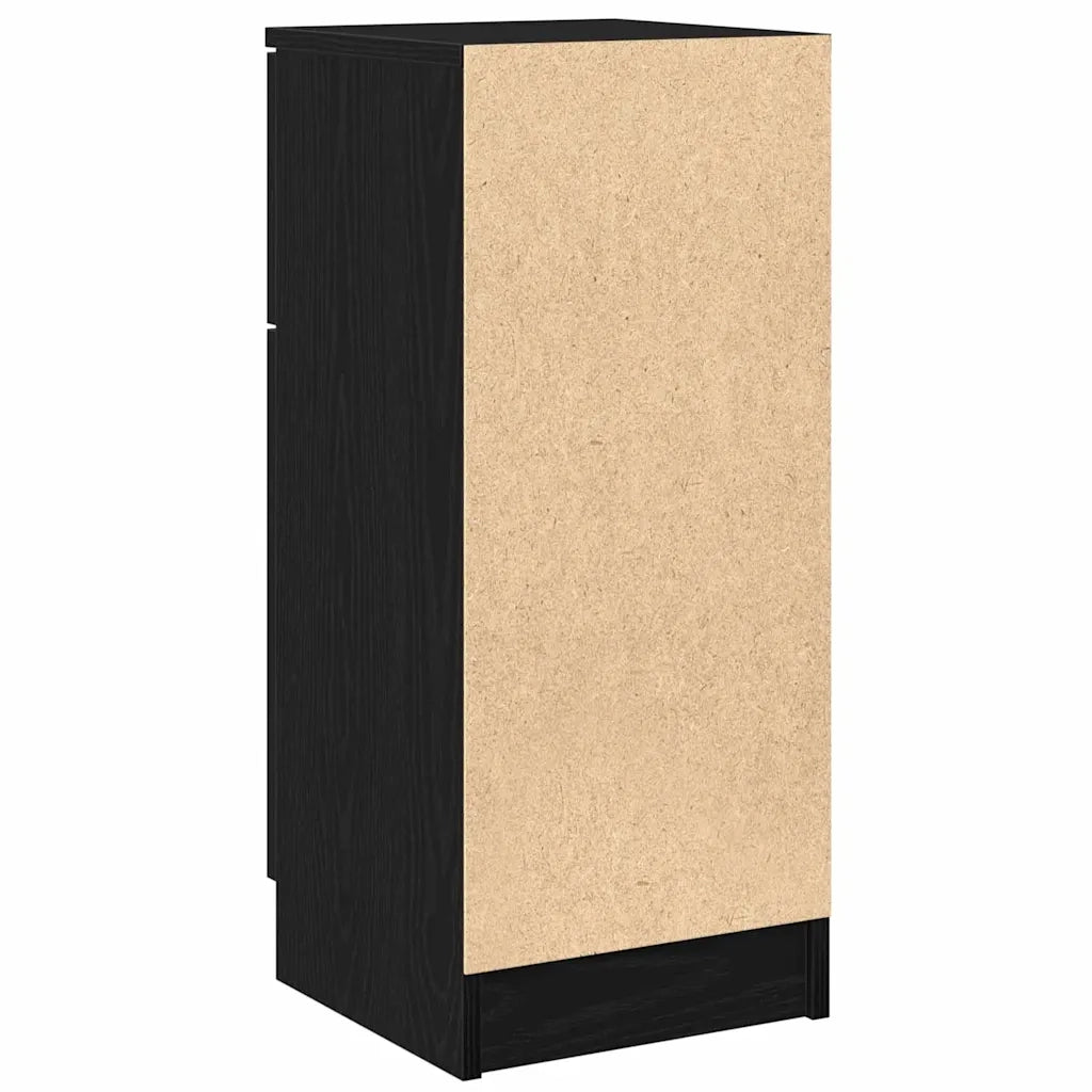 Credenza Rovere Nero 30 x 30 x 70 cm Legno multistrato 862774