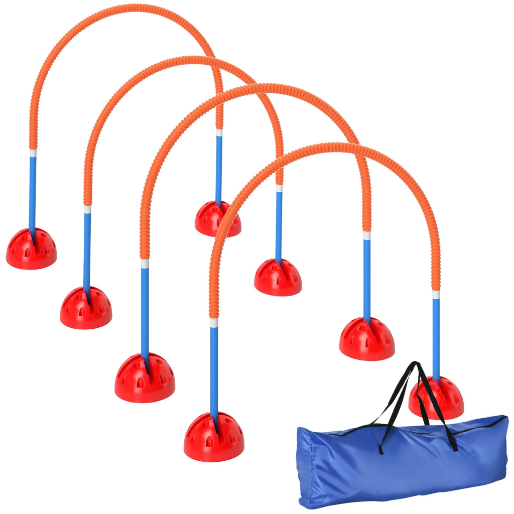 Set Agility per Cani 4 Pezzi con Porte Regolabili ¨C zephmum ¨C Blu
