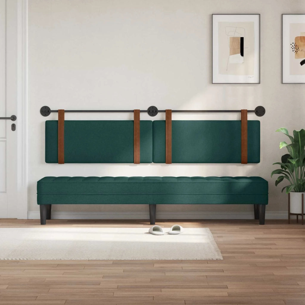 Testiera | Testata sospesa Verde Scuro PU Antico