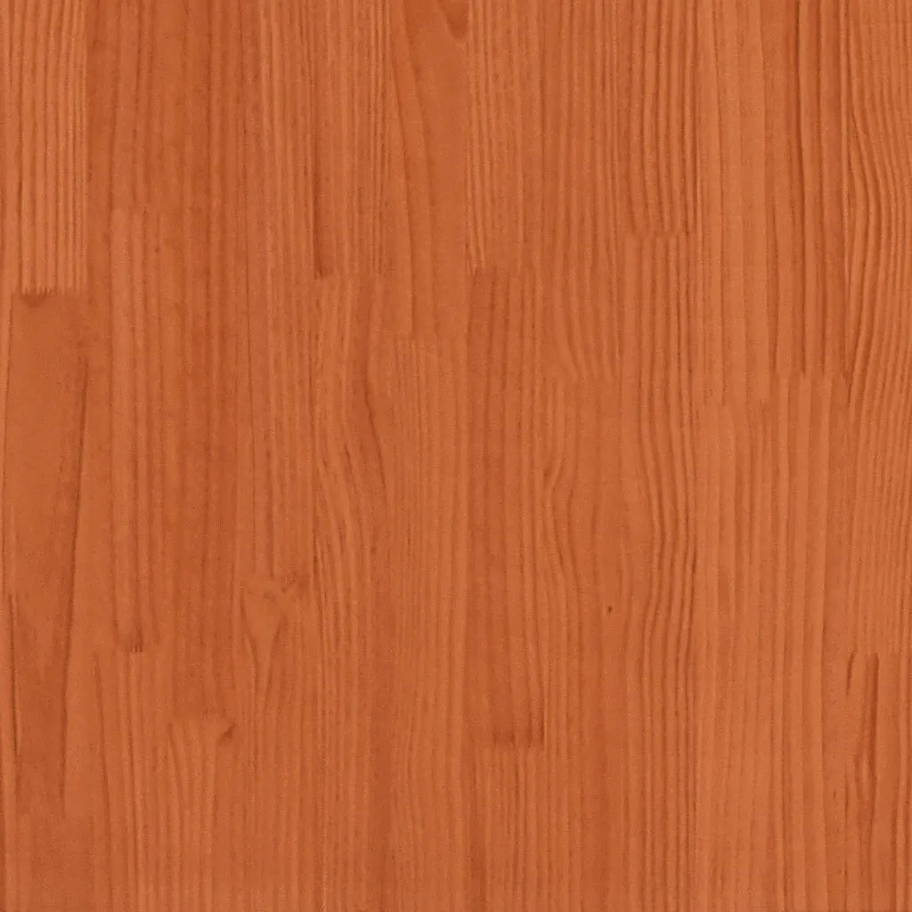 Testiera Marrone Cera 180 cm in Legno Massello di Pino 844448