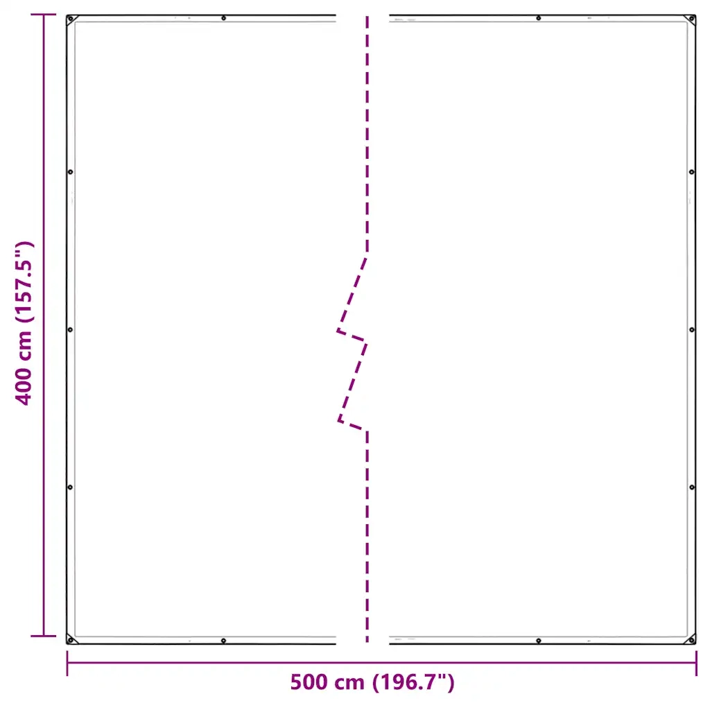 Telone Trasparente con Occhielli 4x5 m in PVC 4018607