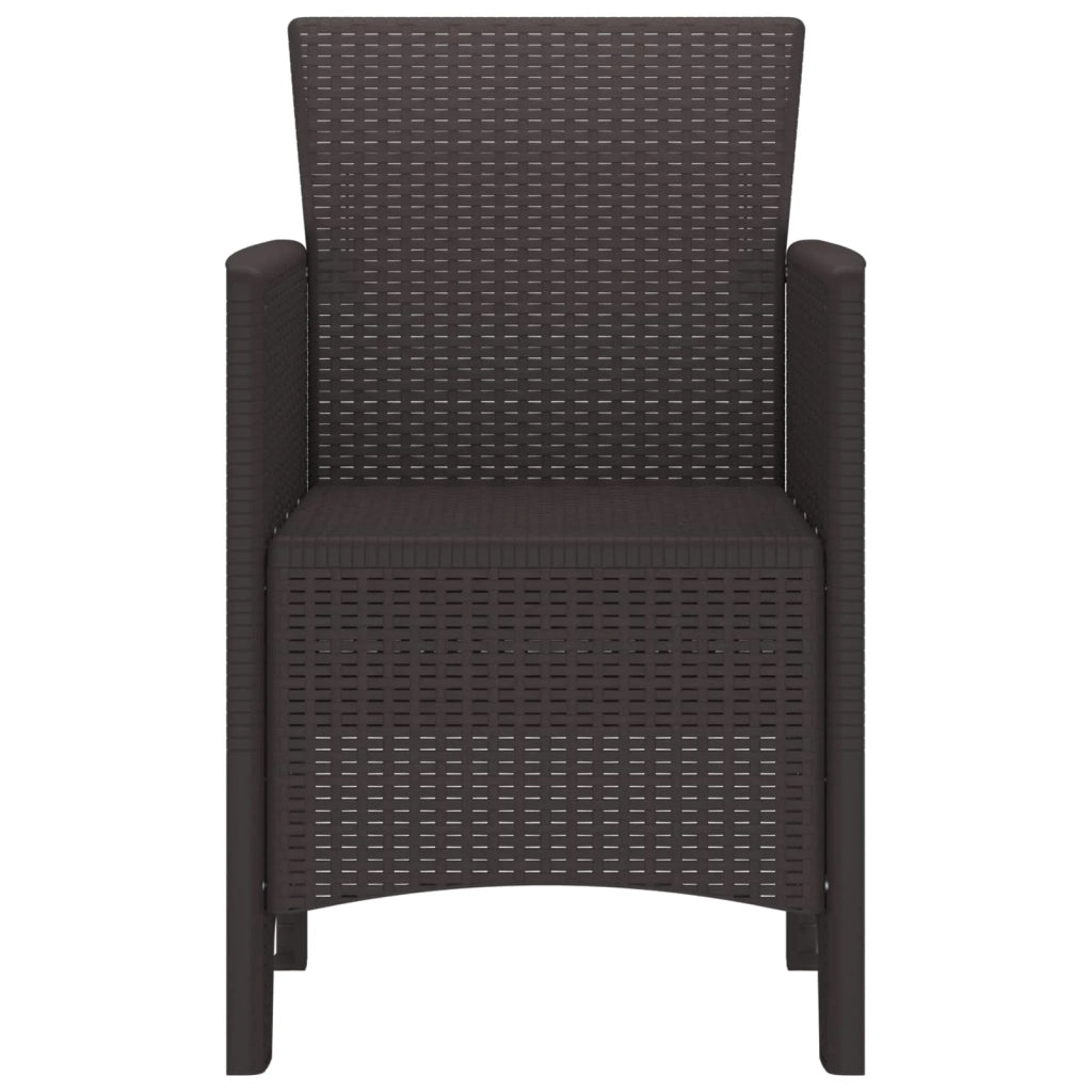 Sedia da Giardino 2 pcs Marrone 53 x 49 x 85 cm Polipropilene 847453