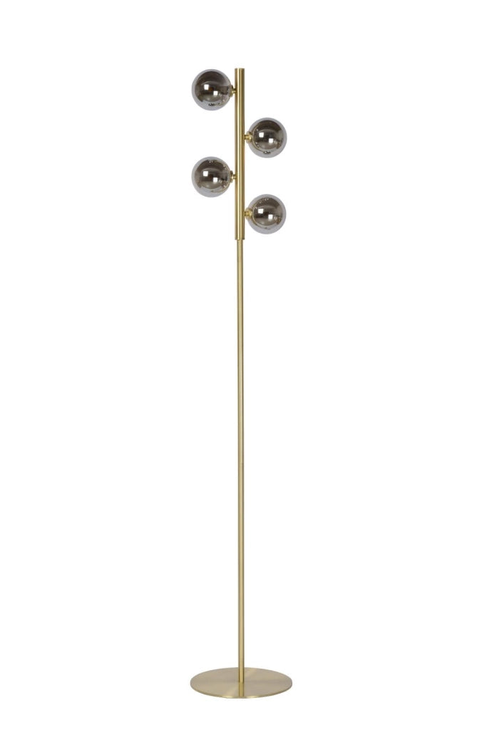Lampada da terra Lucide Tycho oro 154 cm 4xG9 max 28W