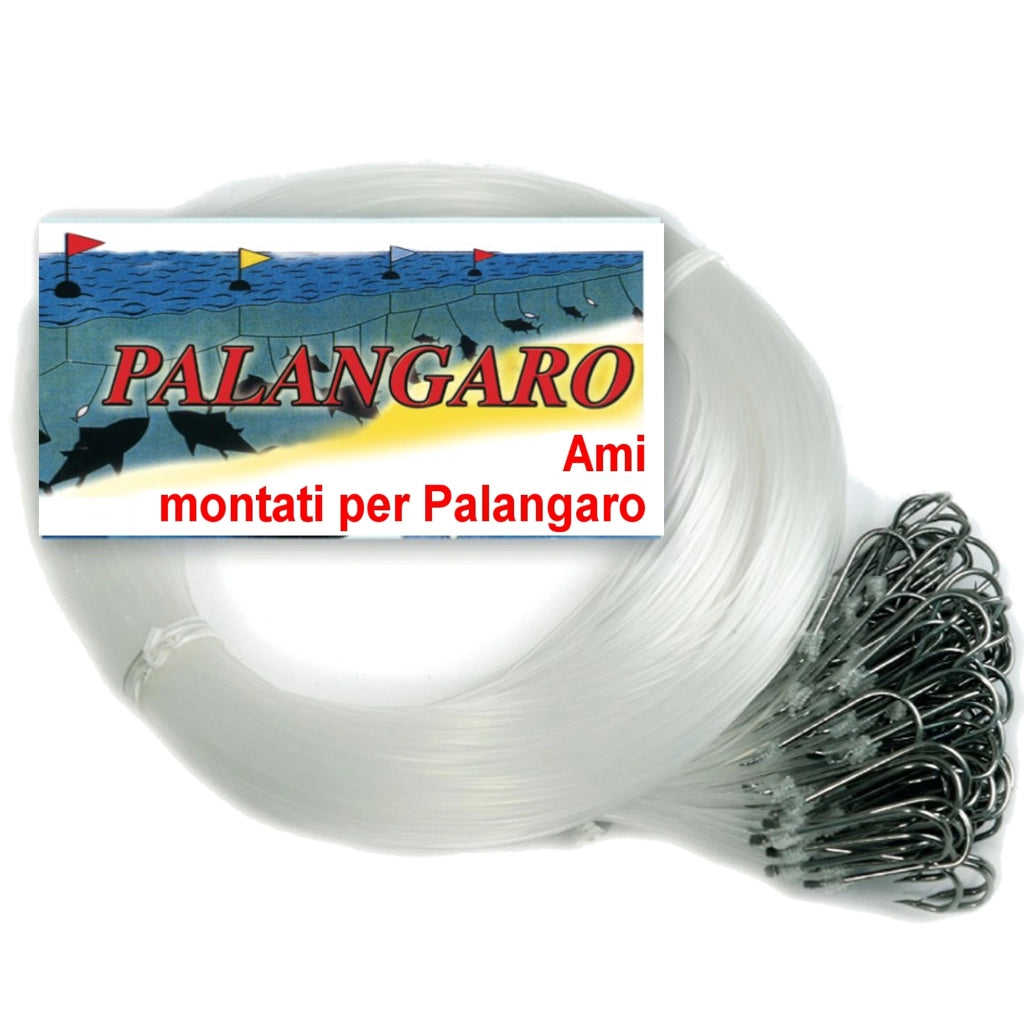 Ami montati per palamito pezzi 100 lunghezza cm 220 mm 0,80 amo n 9