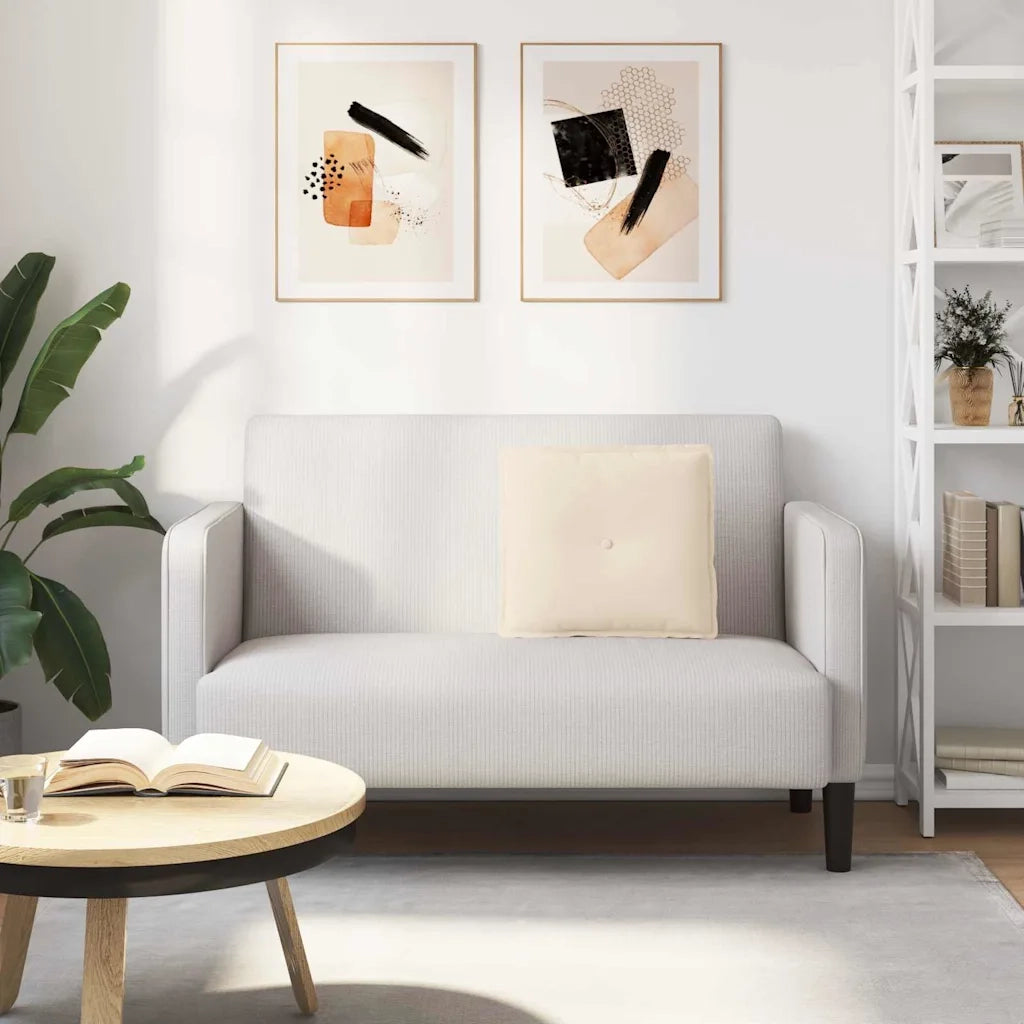 Cuscino per Schiena Beige 50 x 45 cm Tessuto in Microfibra 42014649