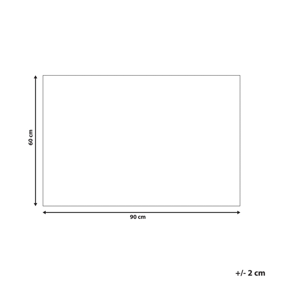 Zerbino in fibra di cocco beige e nero con fondo antiscivolo, 60 x 90 cm. Zerbino decorativo antiscivolo con motivo a quadri