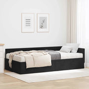 Struttura Letto Angolare con Materasso 2 pcs Grigio Velluto