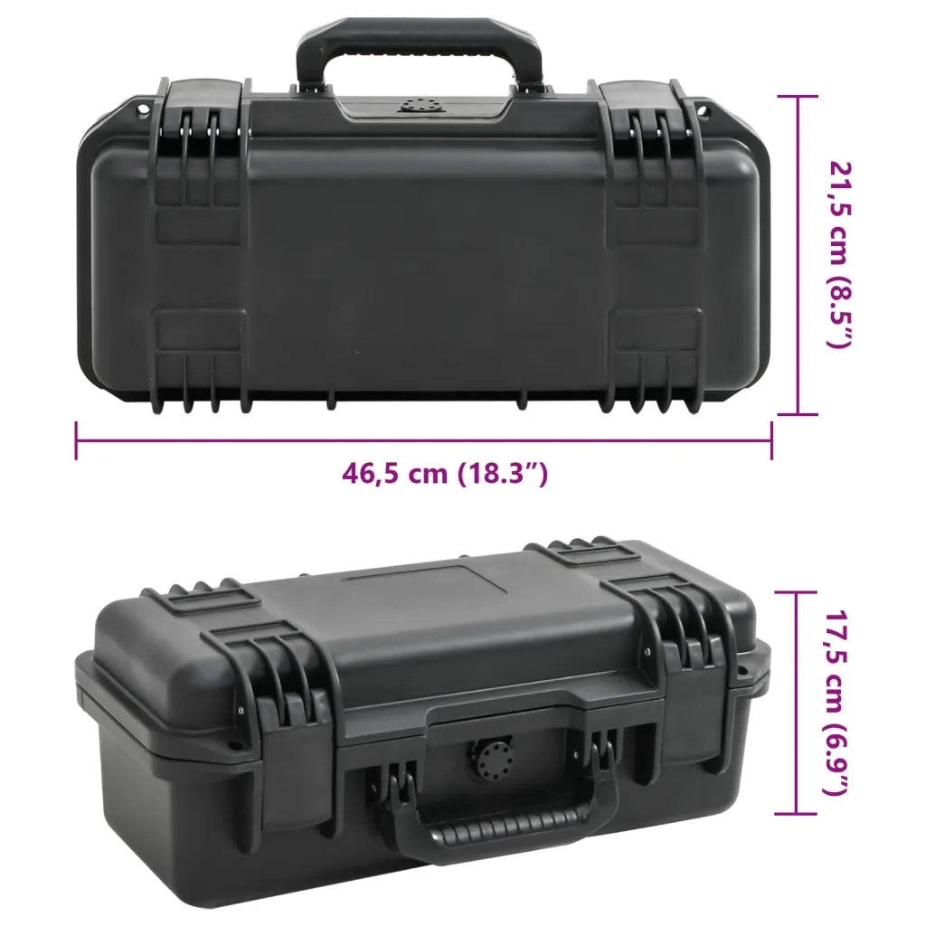 Valigetta da Volo Portatile Nera 46,5x21,5x17,5 cm in PP 4007247
