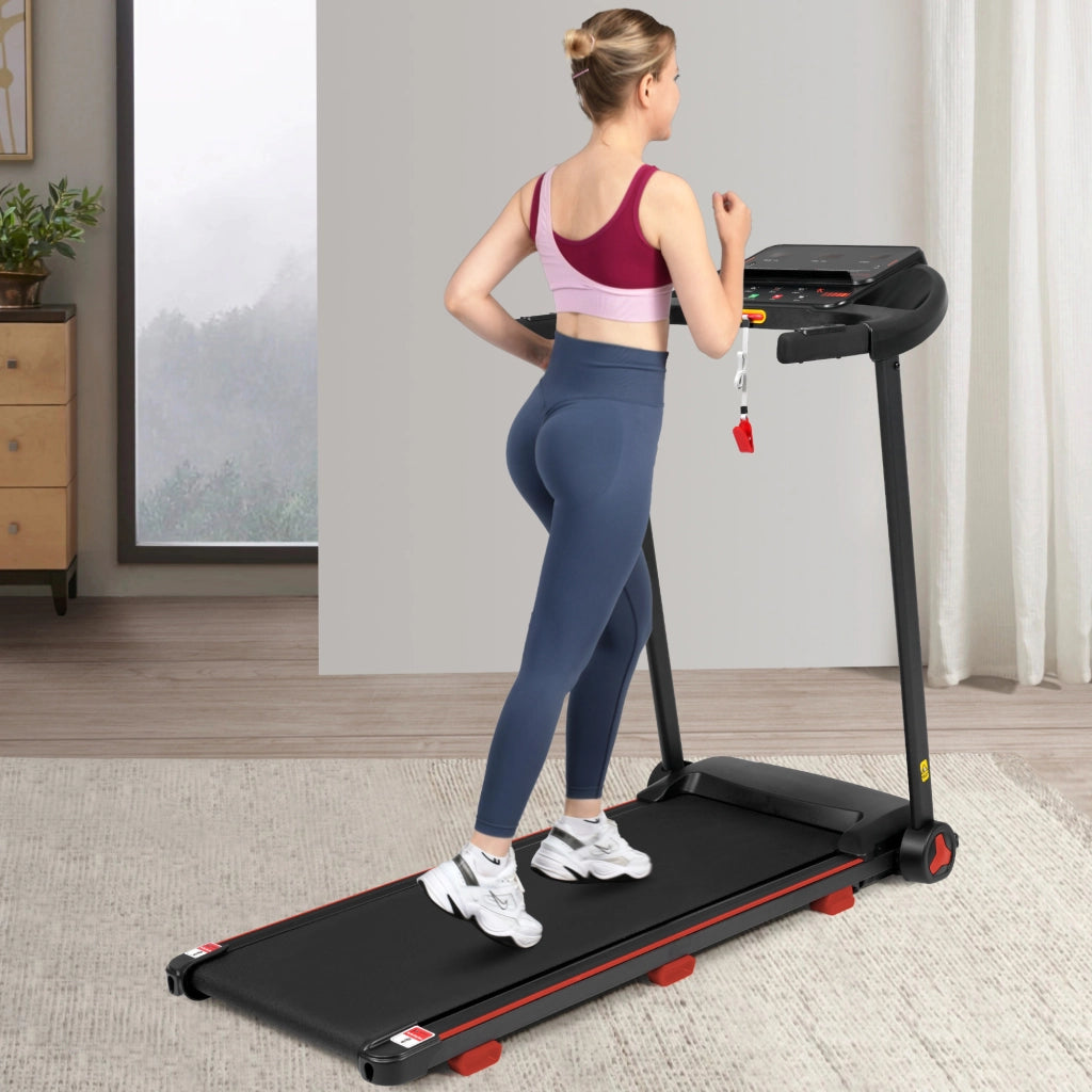 Tapis roulant pieghevole per casa con inclinazione 8%; 125x62x106 cm; display LED; fino a 14 km/h; fino a 120 kg