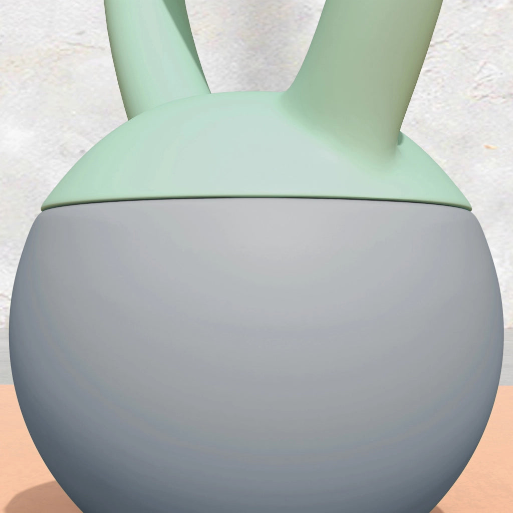 Kettlebell 6 kg ¨C Minimal ¨C Verde e Grigio 19x19x28 cm