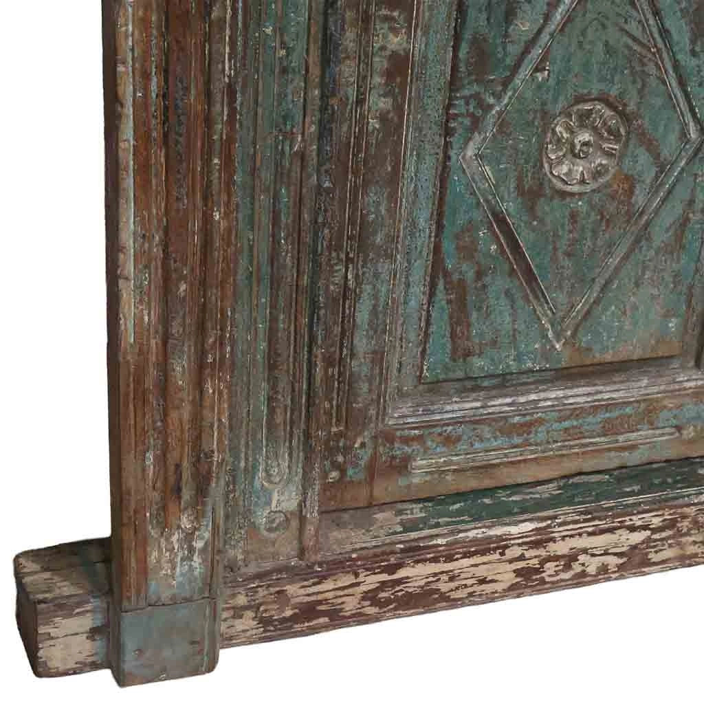 Porta in legno marrone 160x27x216h cm