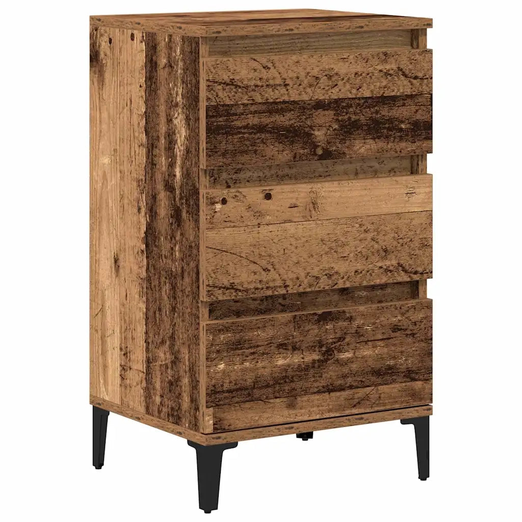 Armadio da Notte con cassetto Legno vecchio 45 x 35 x 44 cm 863437