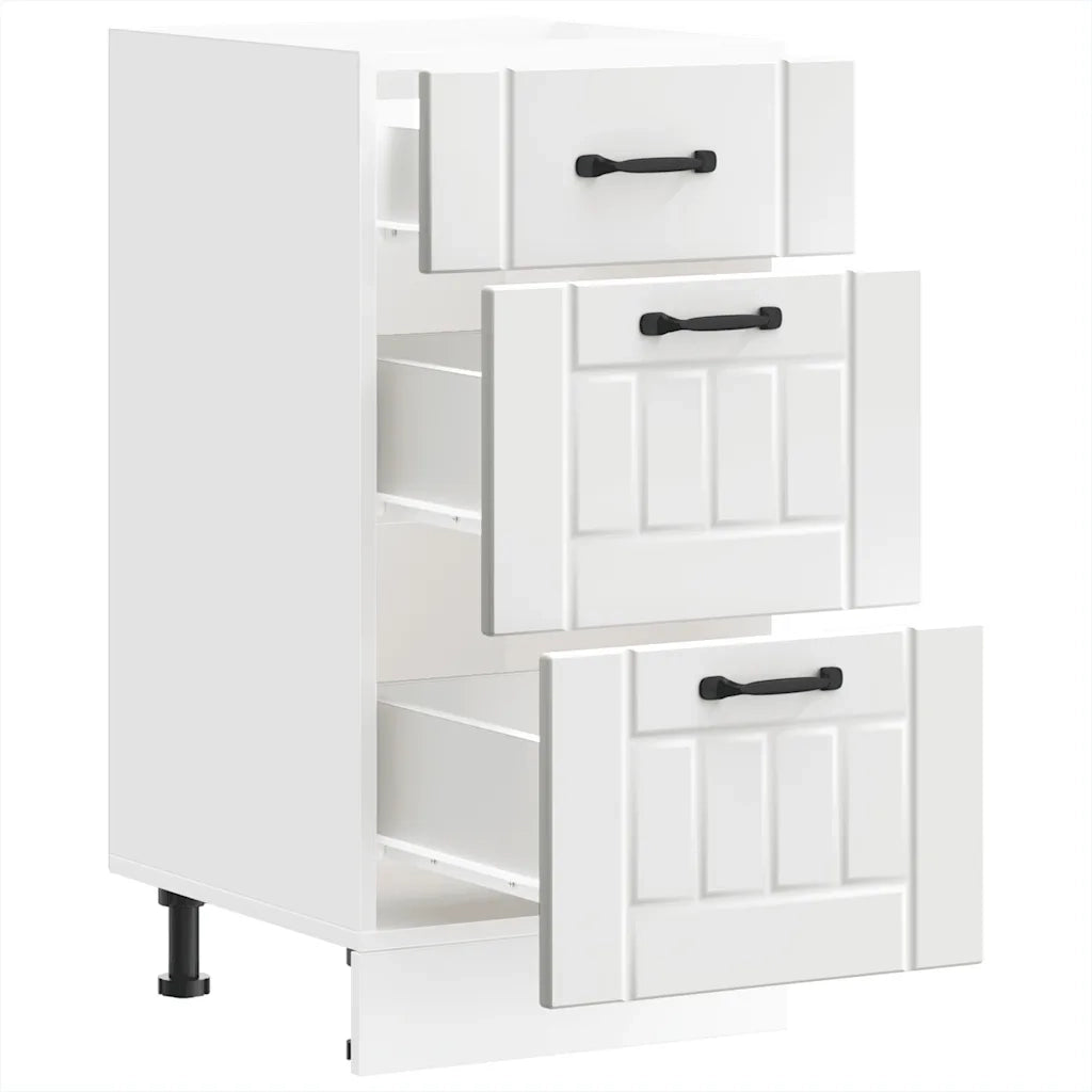 Base da Cucina Lucca Bianco in Legno Multistrato 854230