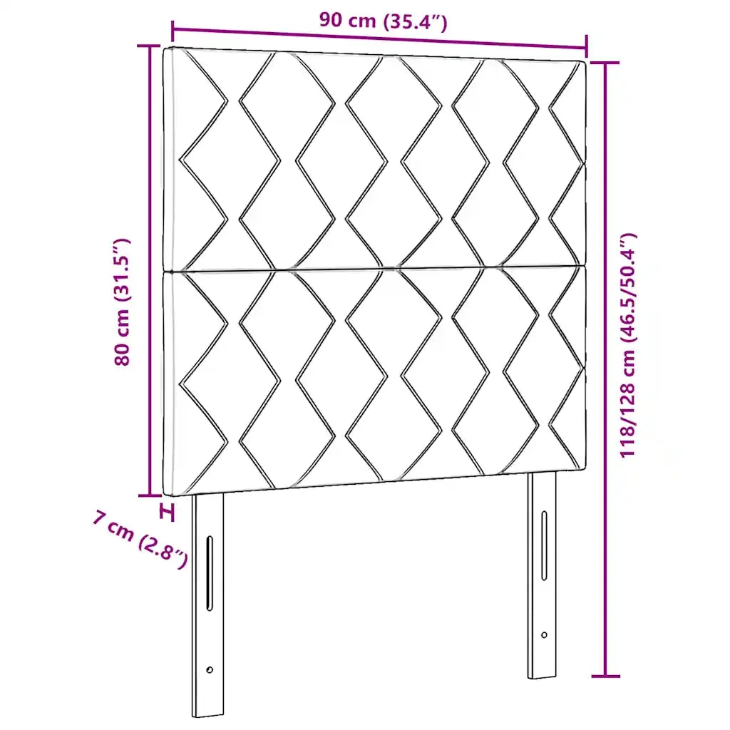 Testiera | Testata Blu Scuro 90 cm Velluto