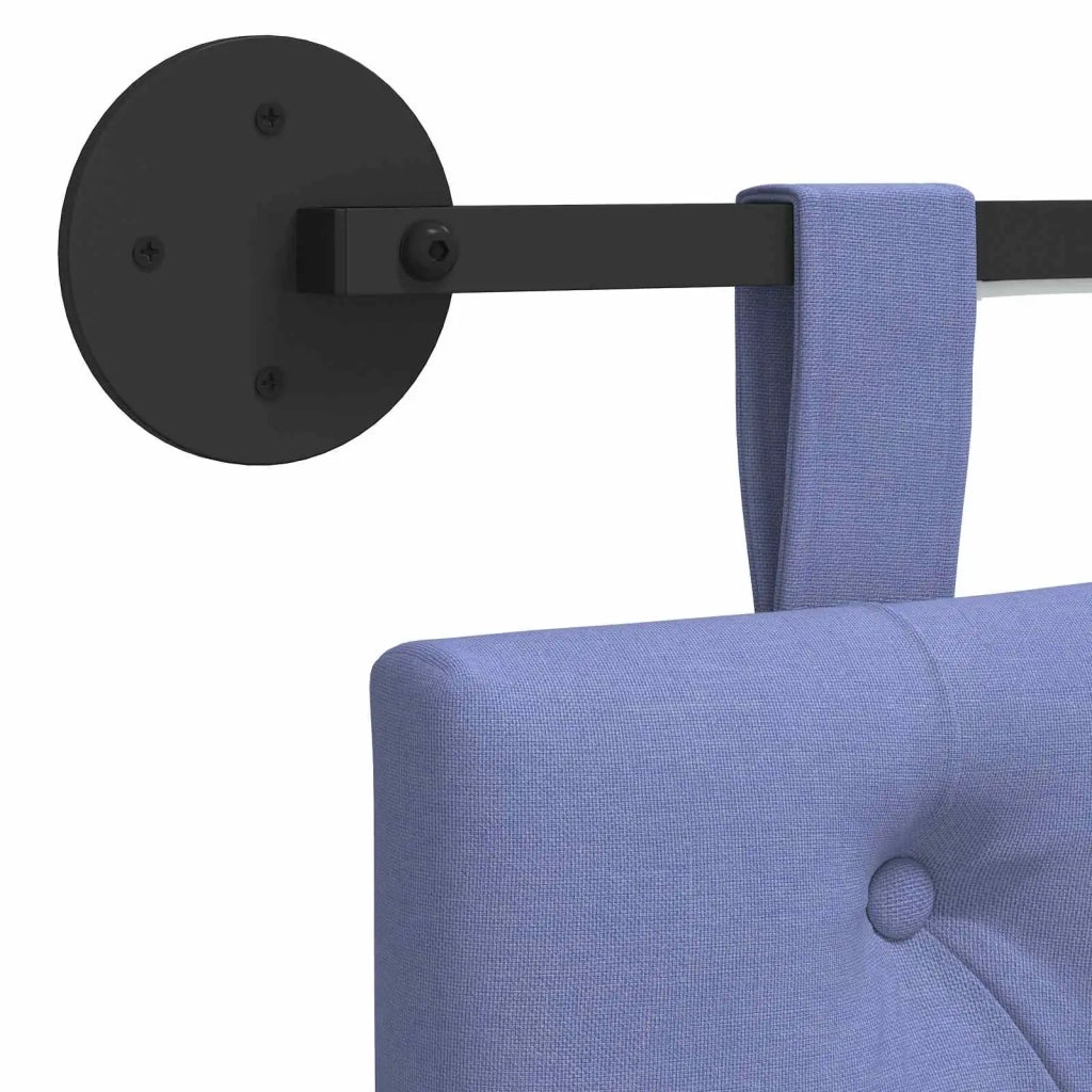 Testiera sospesa Con luce LED Blu jeans Tessuto 3424664