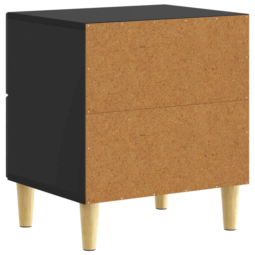Comodino 2 pcs Nero 43 x 34,5 x 48 cm Legno ingegnerizzato 894988