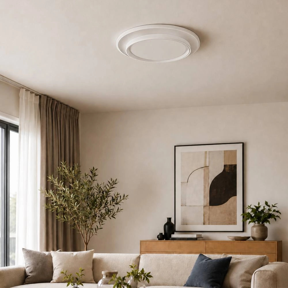 Plafoniera led 40w rgb cct bianca con telecomando e memoria