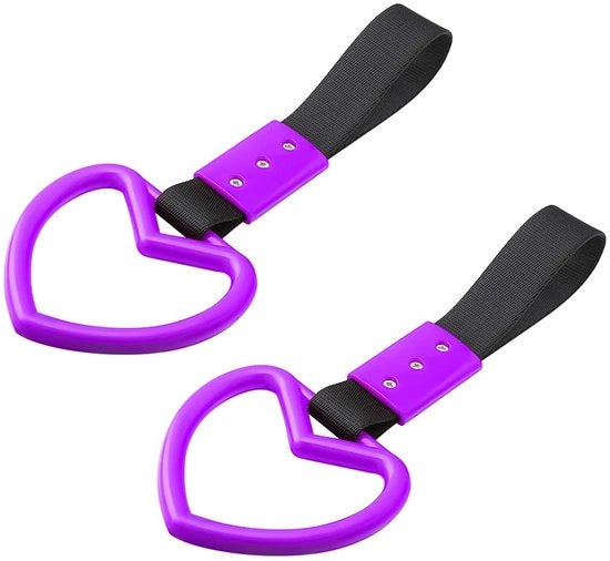 Alettone di avviso universale a forma di cuore - 2 pezzi - Materiale nylon/plastica - Dimensioni 235 x 95 mm