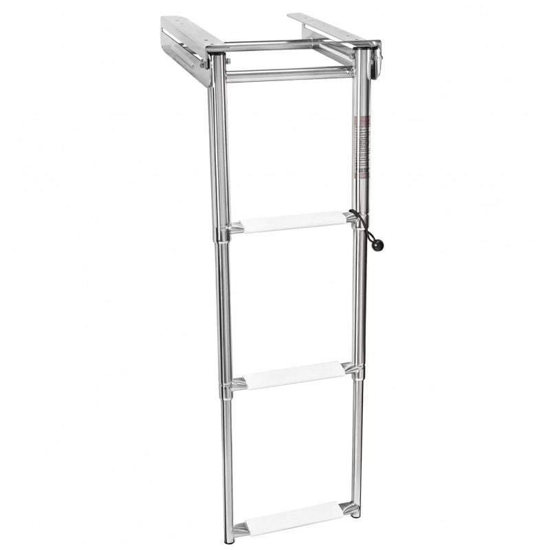 SCALETTA INOX A SCOMP. GRADINO NERO LADDER 3 STEPS MM.875/380X219