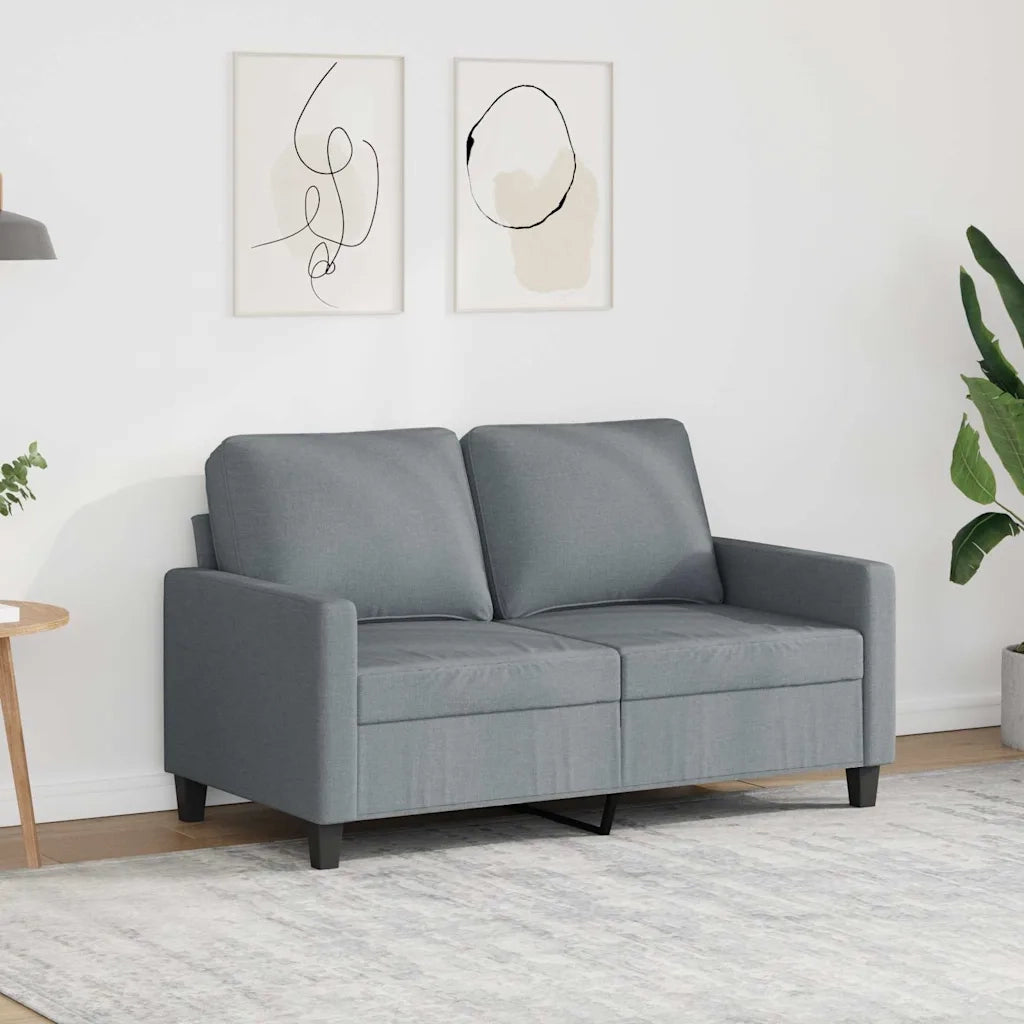 Divano a 2 Posti-Sofa 2 Posti Grigio Chiaro 120 cm in Tessuto 288044